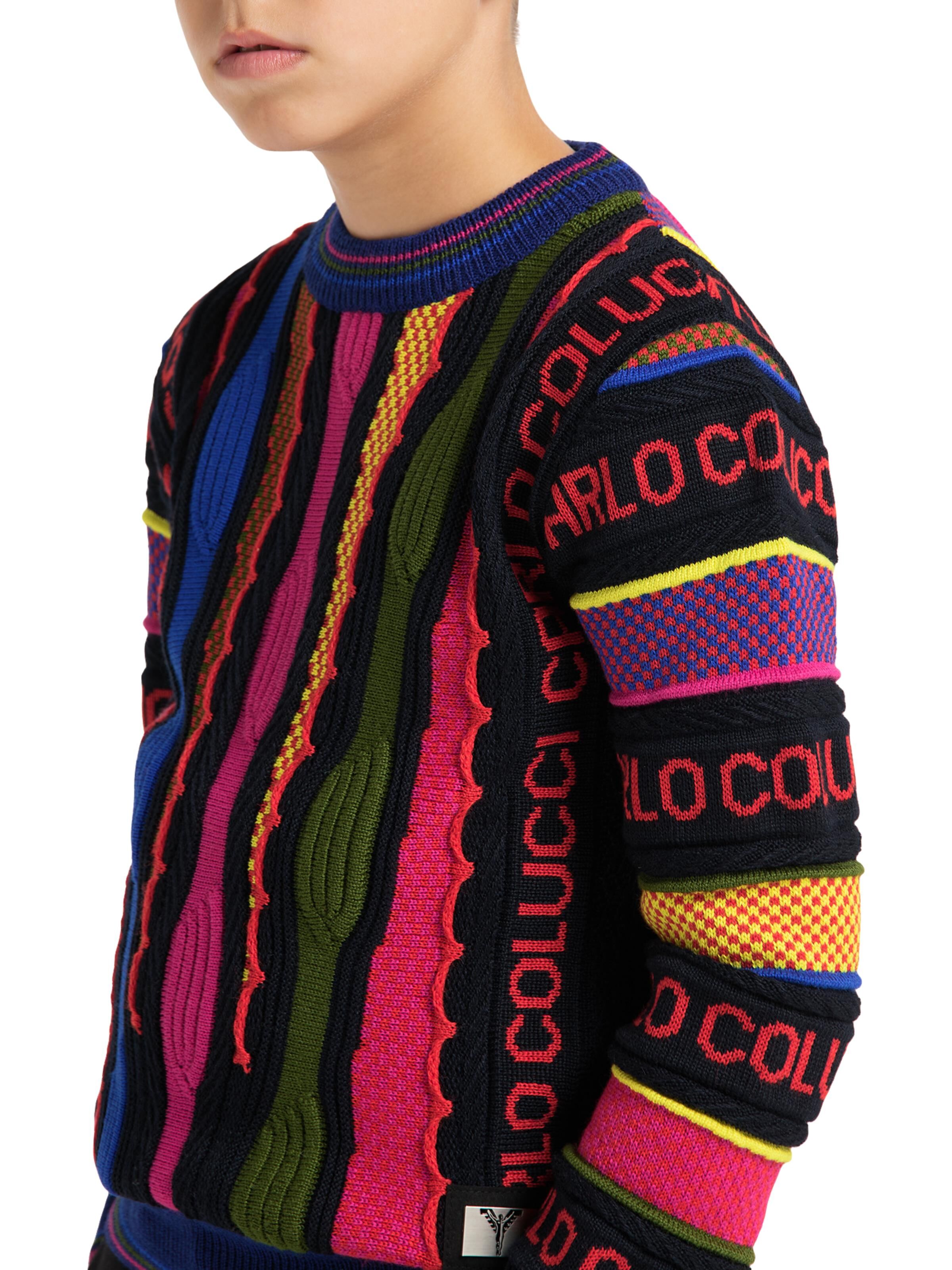 Kinder Jacquard-Pullover